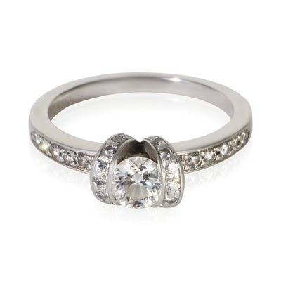 Tiffany & Co. 0.42 ct Round Brilliant Diamond Ribbon Engagement Ring fv