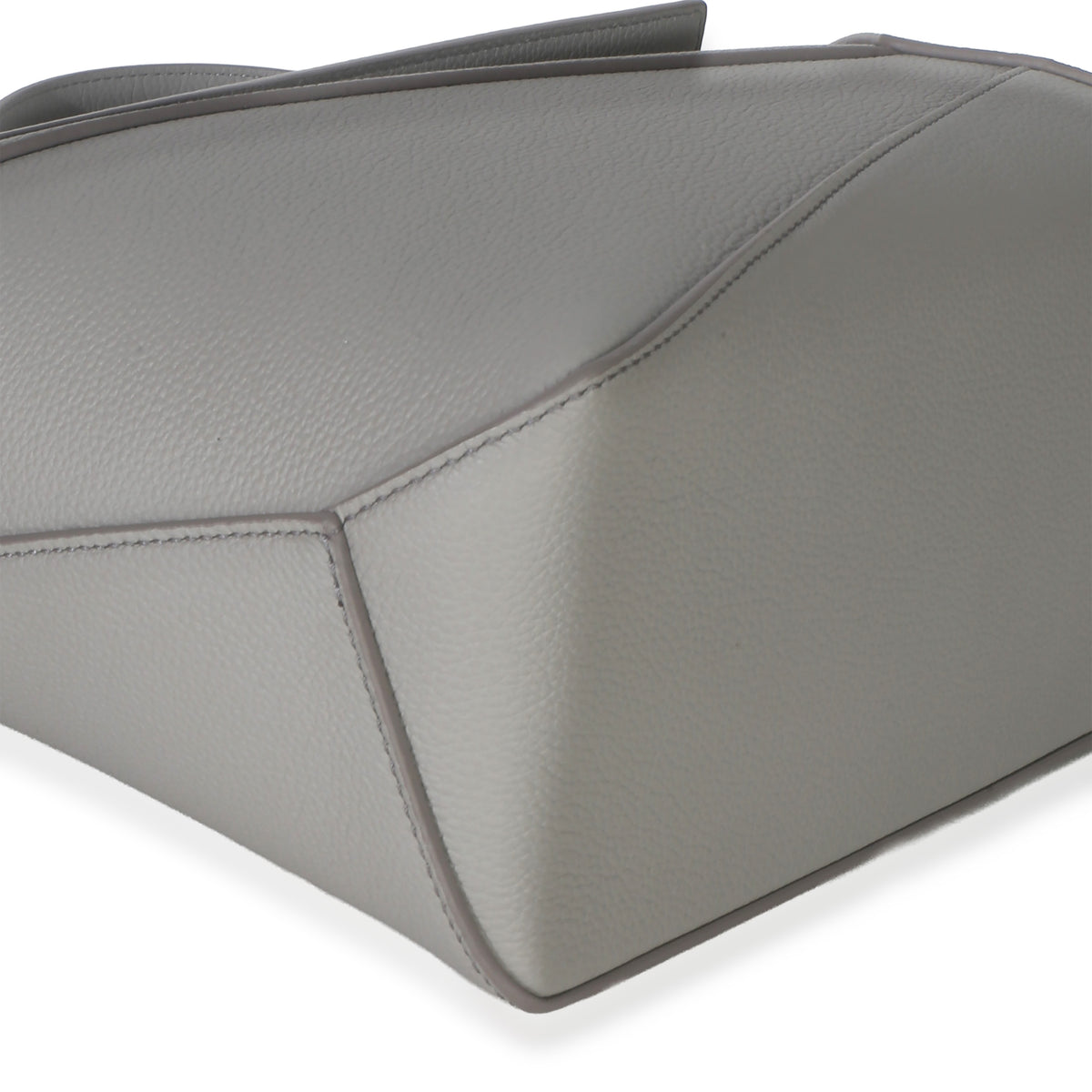 Loewe Light Grey Grained Calfskin Small Puzzle Edge Bag Handbag 8