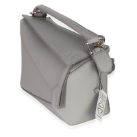 Loewe Light Grey Grained Calfskin Small Puzzle Edge Bag Handbag 2