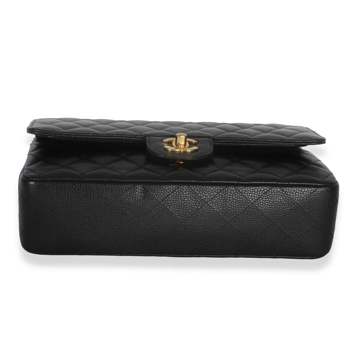 Chanel Black Quilted Caviar Medium Classic Double Flap Handbag Handbag 5