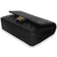 Chanel Black Quilted Caviar Medium Classic Double Flap Handbag Handbag 6