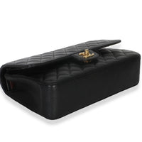Chanel Black Quilted Caviar Medium Classic Double Flap Handbag Handbag 7