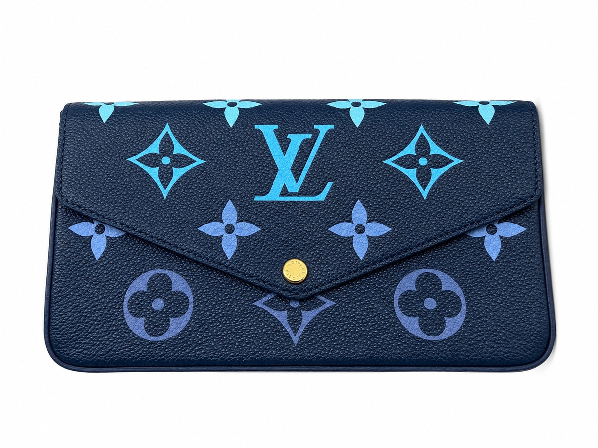 Louis Vuitton Gradient Blue Giant Monogram Empreinte Felicie Pochette Handbag ad3
