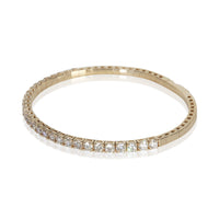 myGemma Yellow Gold Diamond Flexible Bangle Bracelet