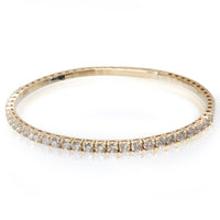 myGemma Yellow Gold Diamond Flexible Bangle Bracelet