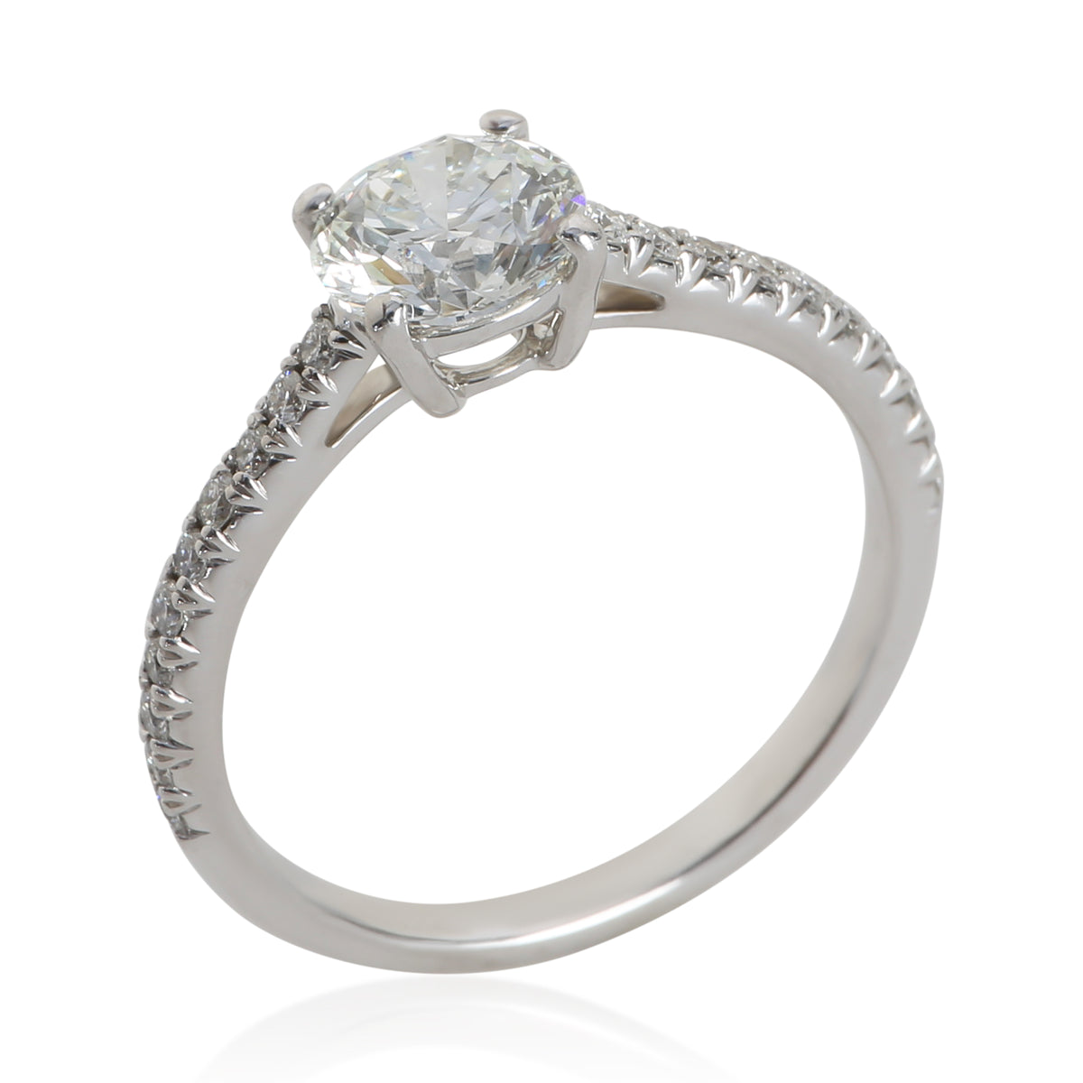 Tiffany & Co. 0.91 ct Round Brilliant Diamond Novo Engagement Ring 5