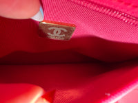 Chanel Dark Pink Shiny Aged Calfskin Quilted Nano Kelly Shopper Handbag ad4