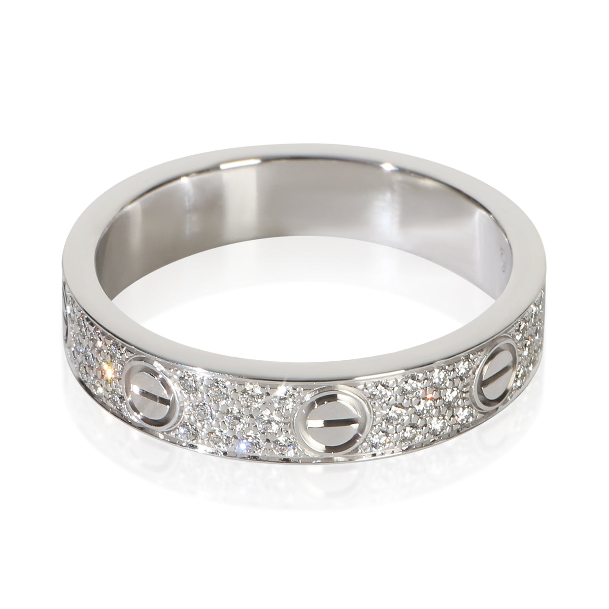 Cartier White Gold Diamond Small Model Love Ring 2
