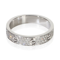 Cartier White Gold Diamond Small Model Love Ring 2