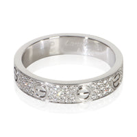 Cartier White Gold Diamond Small Model Love Ring fv