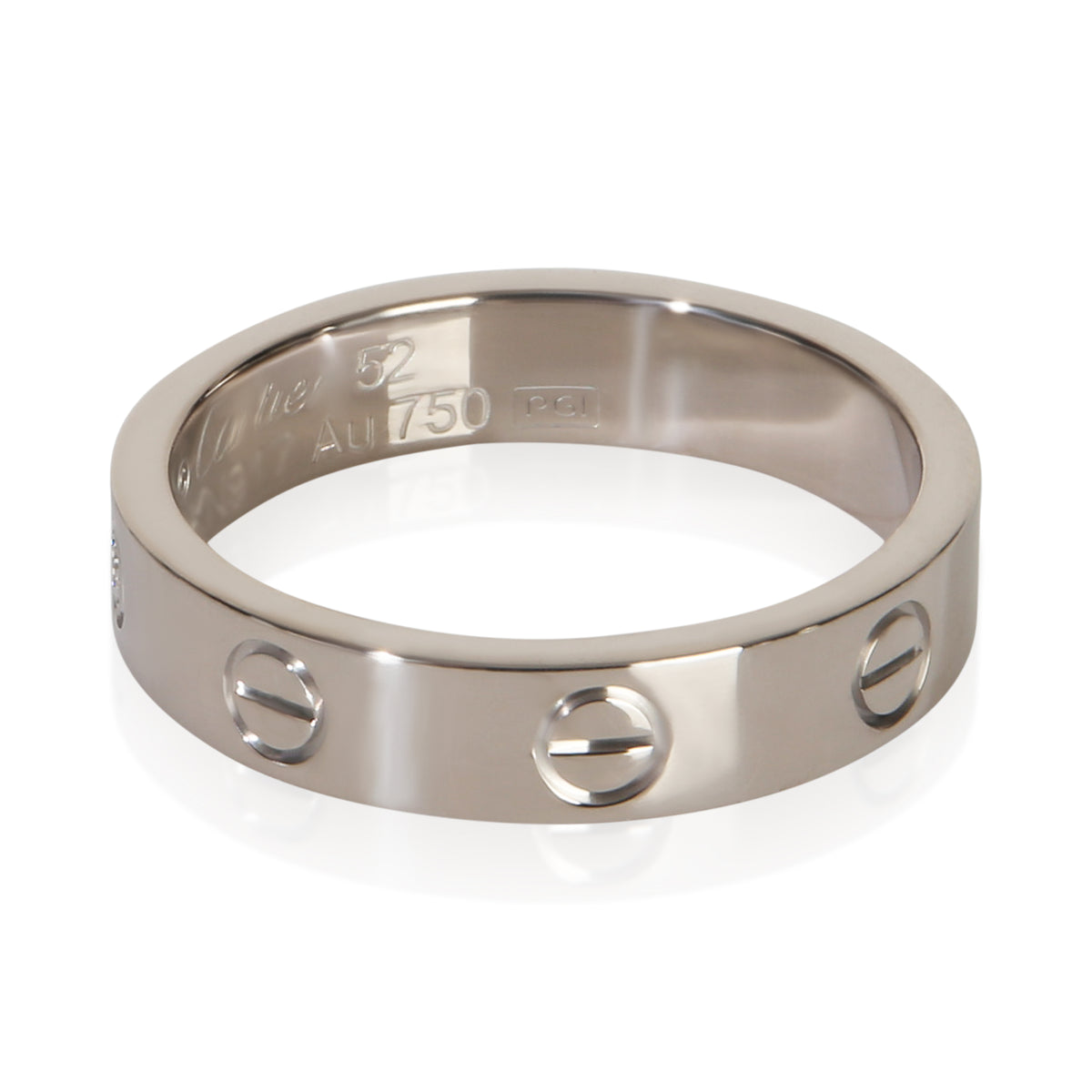 Cartier White Gold Diamond Small Model Love Ring 2
