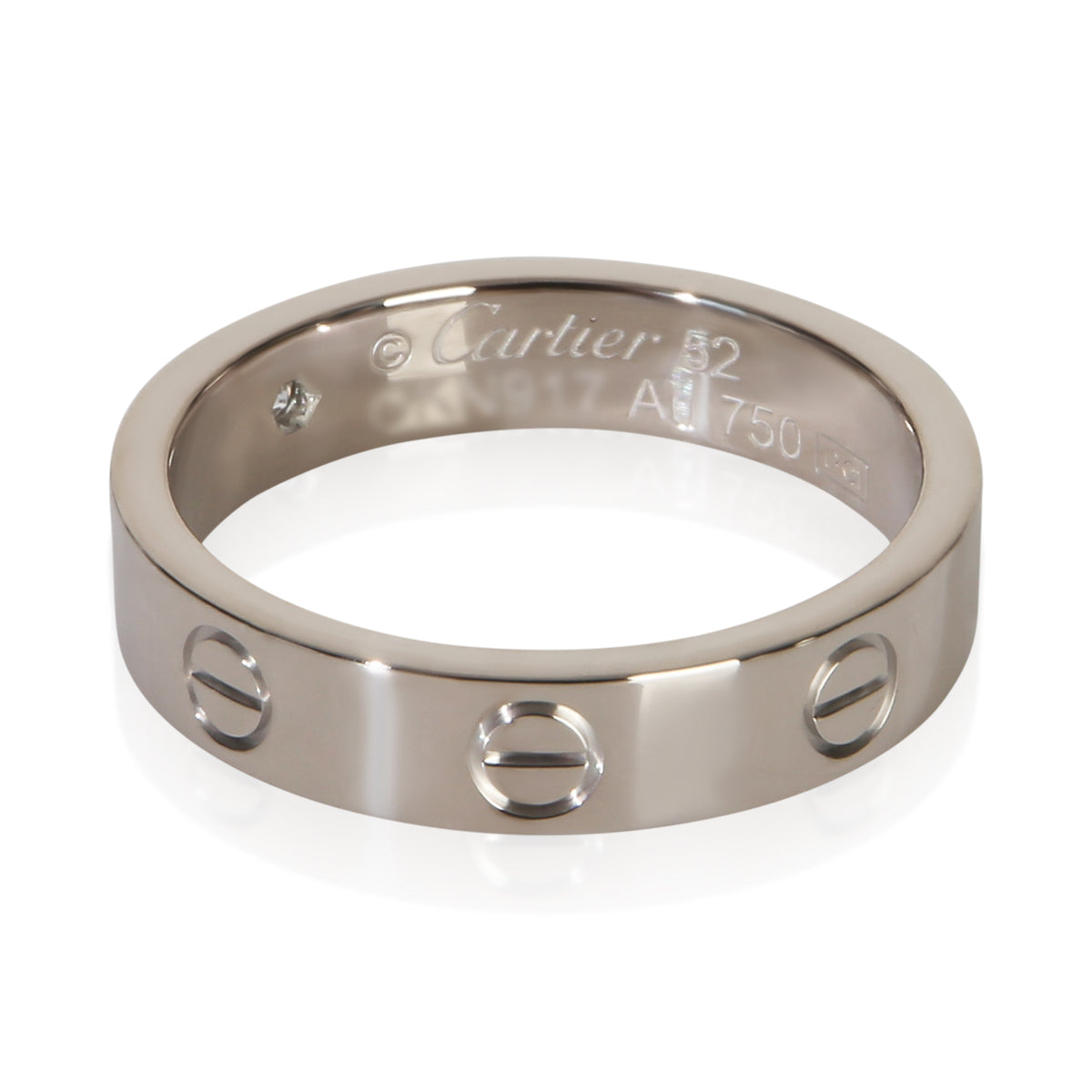 Cartier White Gold Diamond Small Model Love Ring 3