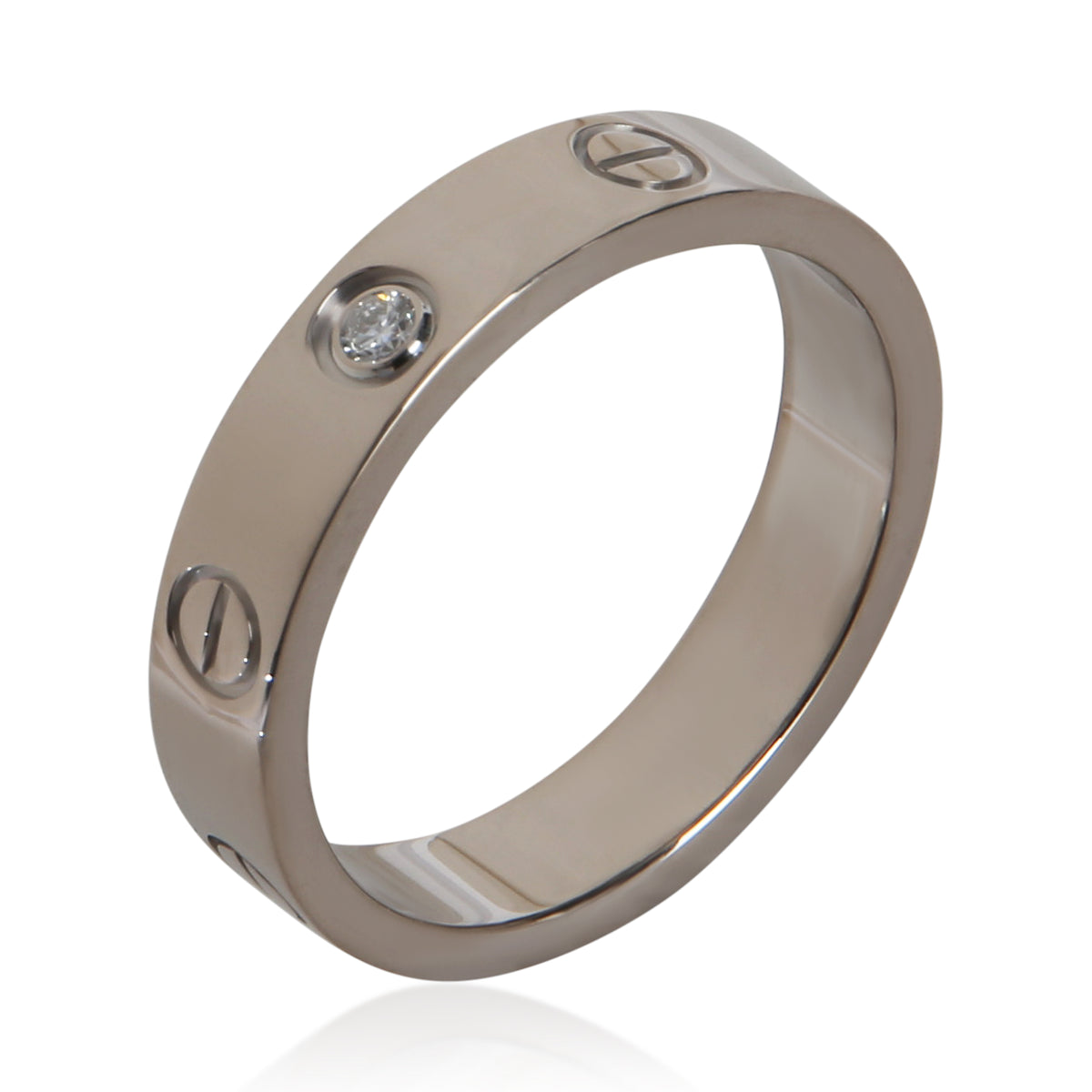 Cartier White Gold Diamond Small Model Love Ring 5