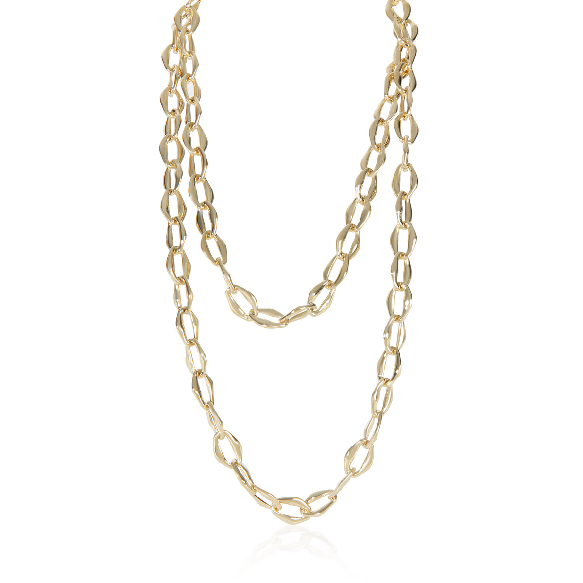 Tiffany & Co. Yellow Gold  Elsa Peretti Aegean Necklace fv