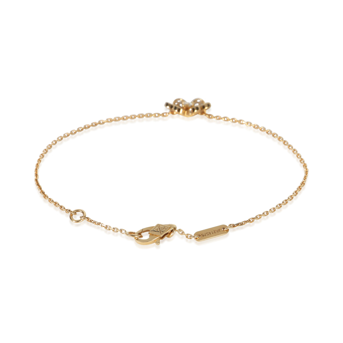 Van Cleef & Arpels Yellow Gold Diamond Mini Model Frivole Bracelet 4