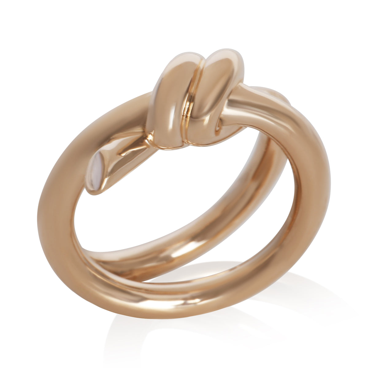 Tiffany & Co. Rose Gold  Double Row Knot Ring 4