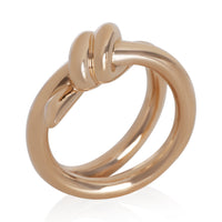Tiffany & Co. Rose Gold  Double Row Knot Ring 5