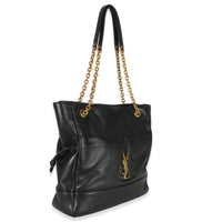 Saint Laurent Black Quilted Lambskin Jamie Small Shopping Tote Handbag 3