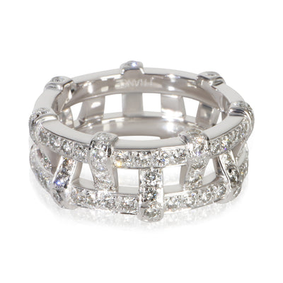 Tiffany & Co. Platinum Diamond Weave Ring fv