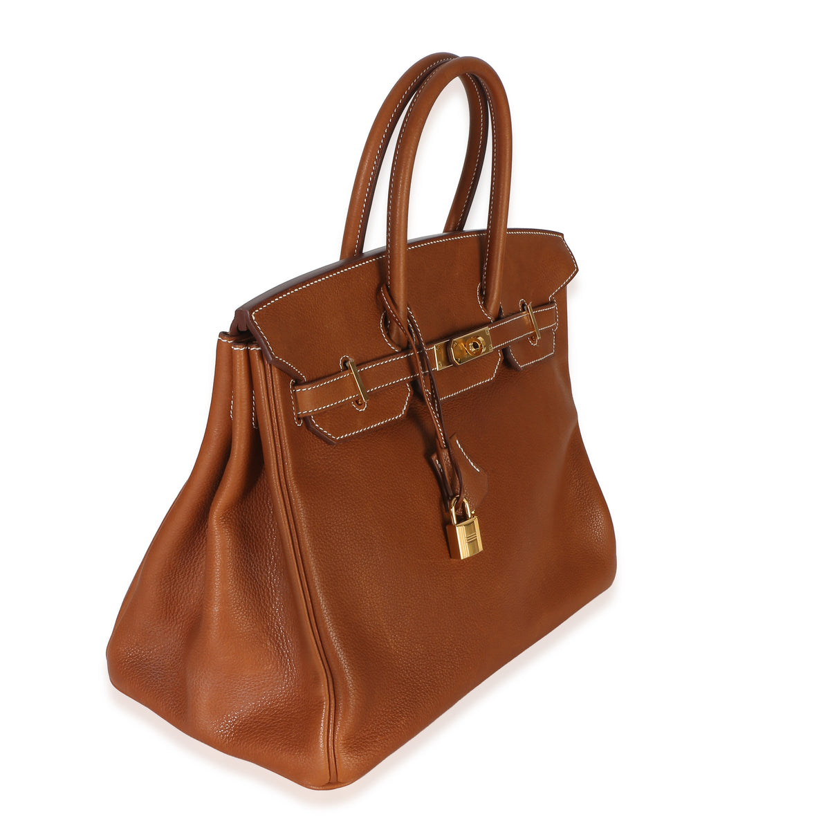 Hermès Fauve Barenia Birkin 35 GHW Handbag 3