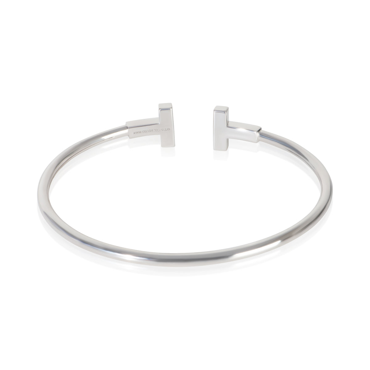Tiffany & Co. White Gold Diamond Tiffany T Wire Bracelet 3