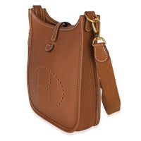 Hermès Gold Clemence Mini Evelyne 16 TPM GHW Handbag 2