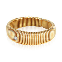 Tiffany & Co. Yellow Gold Diamond Vintage Tubogas Bracelet 2