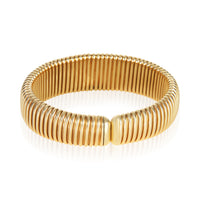 Tiffany & Co. Yellow Gold Diamond Vintage Tubogas Bracelet 3