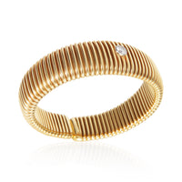 Tiffany & Co. Yellow Gold Diamond Vintage Tubogas Bracelet 4