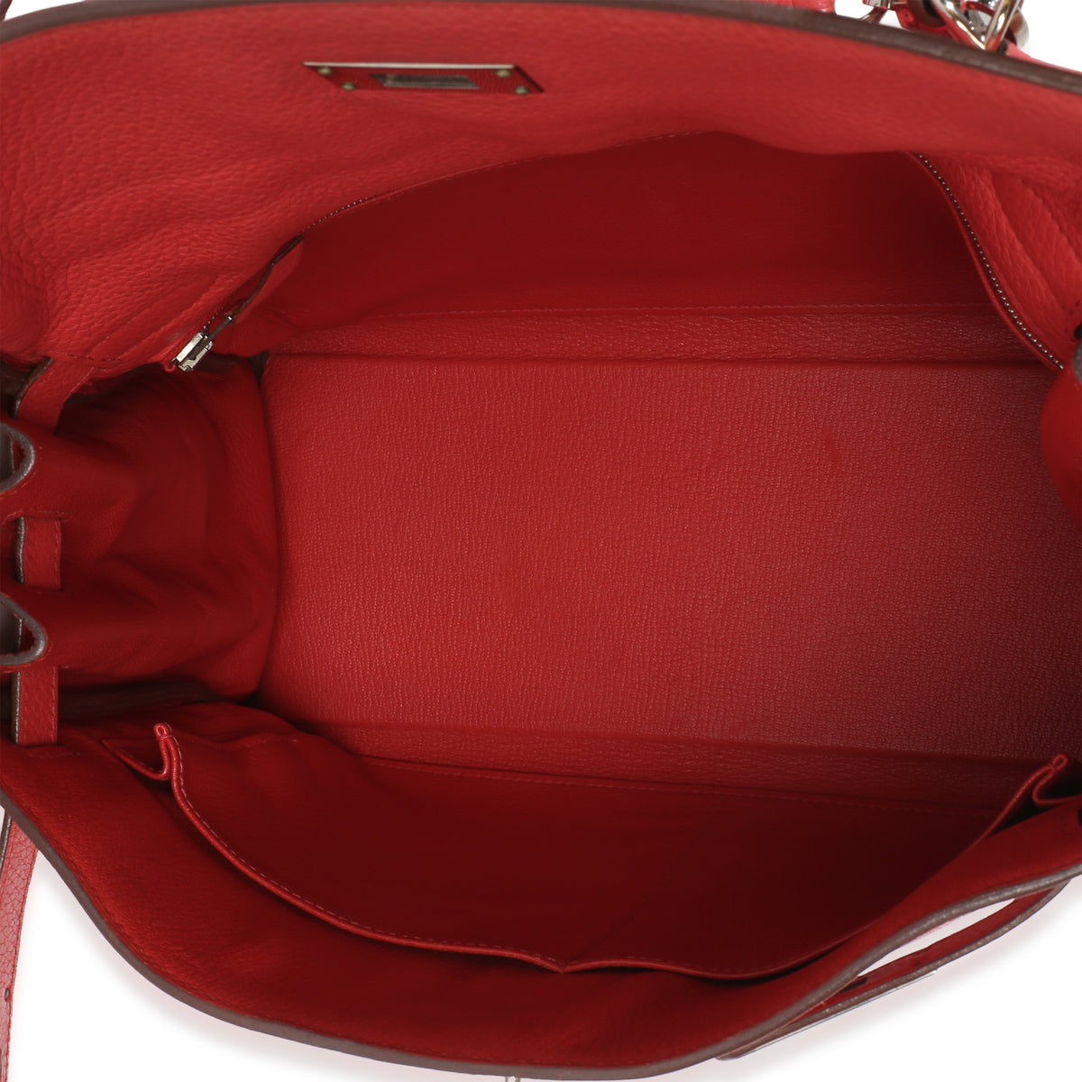 Hermès Rose Lipstick Clemence Kelly 32 PHW Handbag 10