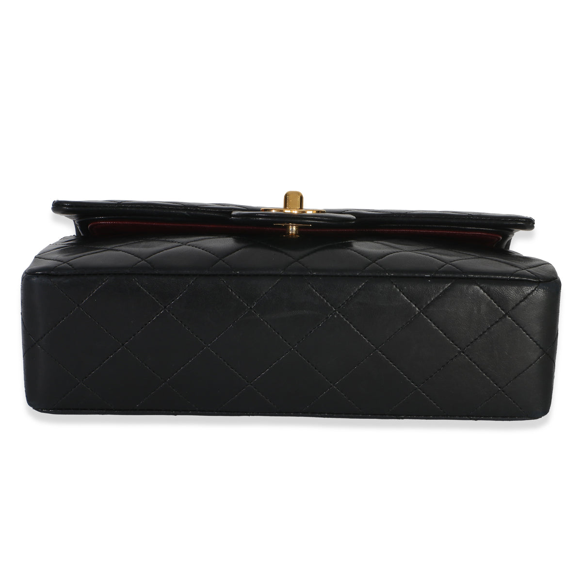 Chanel Vintage 24k Black Quilted Lambskin Small Classic Double Flap Bag Handbag 5