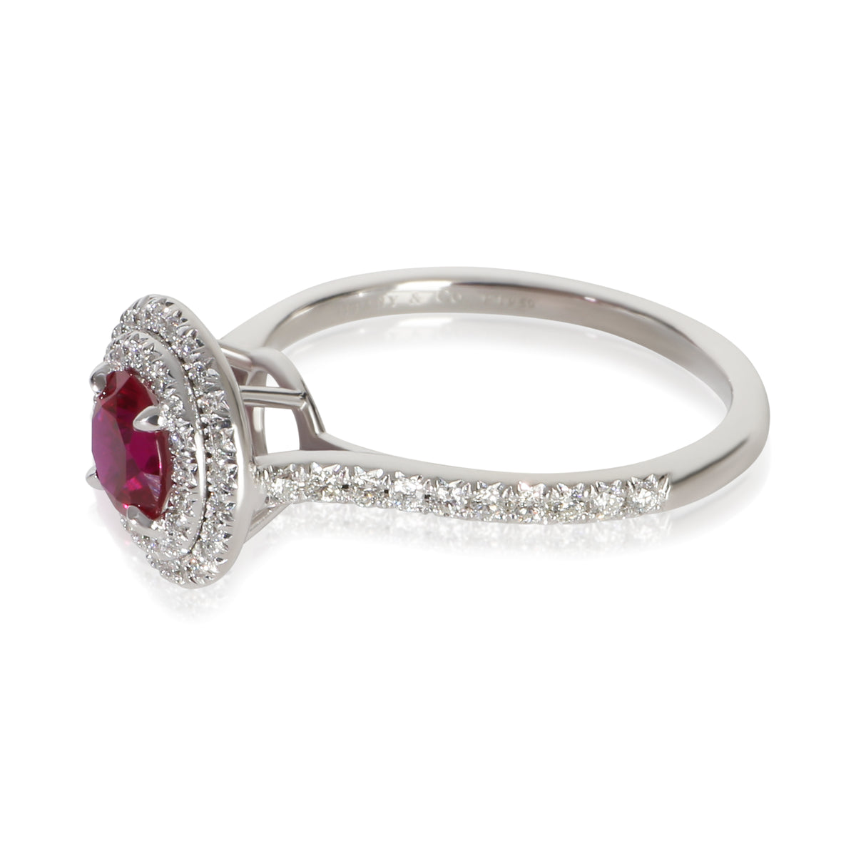 Tiffany & Co. Platinum Ruby and Diamond Soleste Ring 3