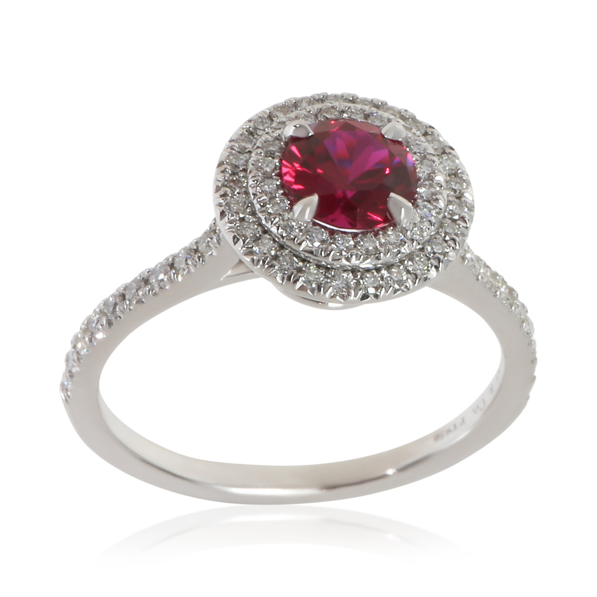 Tiffany & Co. Platinum Ruby and Diamond Soleste Ring 4