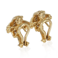 Tiffany & Co. Yellow Gold Diamond Vintage Signature X Earrings 4