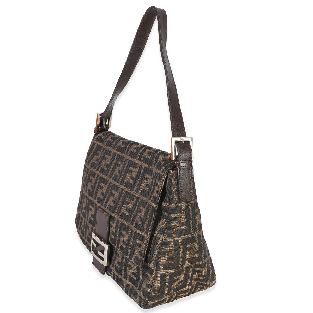 Fendi Brown Zucca Canvas Mama Baguette Bag Handbag 2