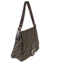 Fendi Brown Zucca Canvas Mama Baguette Bag Handbag 3