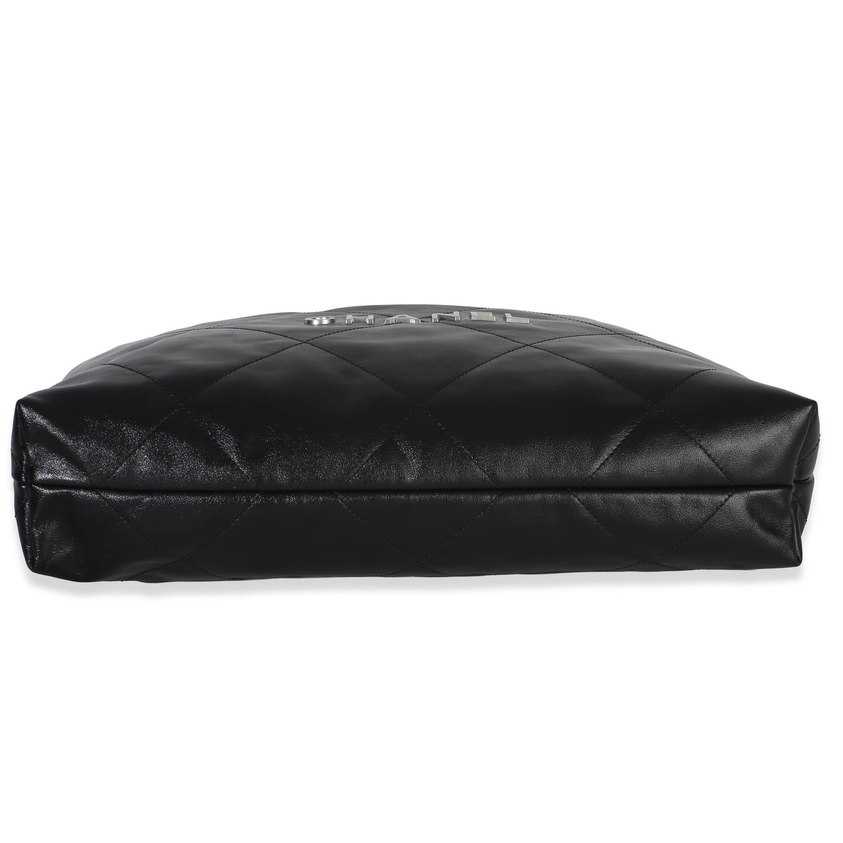 Chanel Black Quilted Shiny Calfskin  22 Hobo Handbag 5