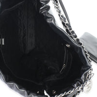 Chanel Black Quilted Shiny Calfskin  22 Hobo Handbag 9