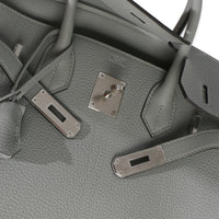 Hermès Gris Mouette Togo Birkin 30 PHW Handbag 10