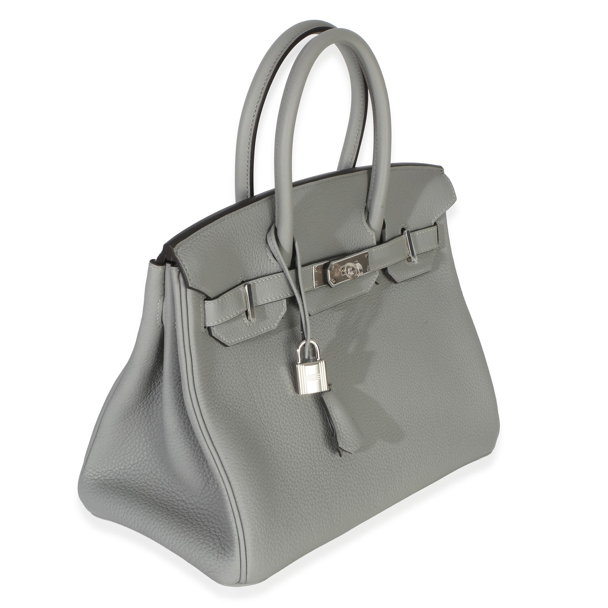 Hermès Gris Mouette Togo Birkin 30 PHW Handbag 3