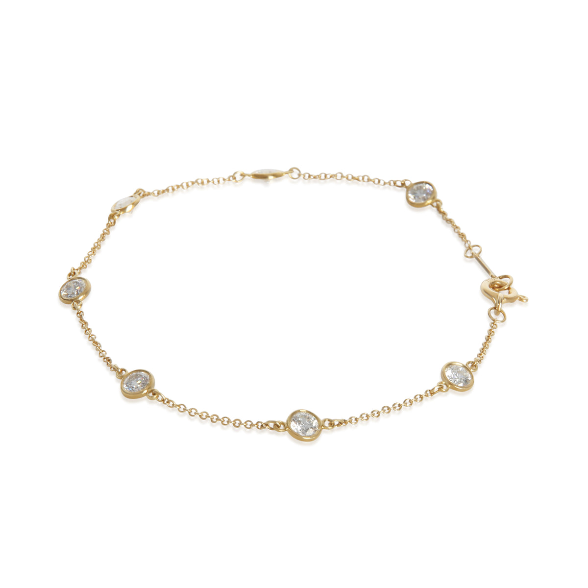 Tiffany & Co. Yellow Gold Diamond Elsa Peretti Diamond By The Yard Bracelet 2