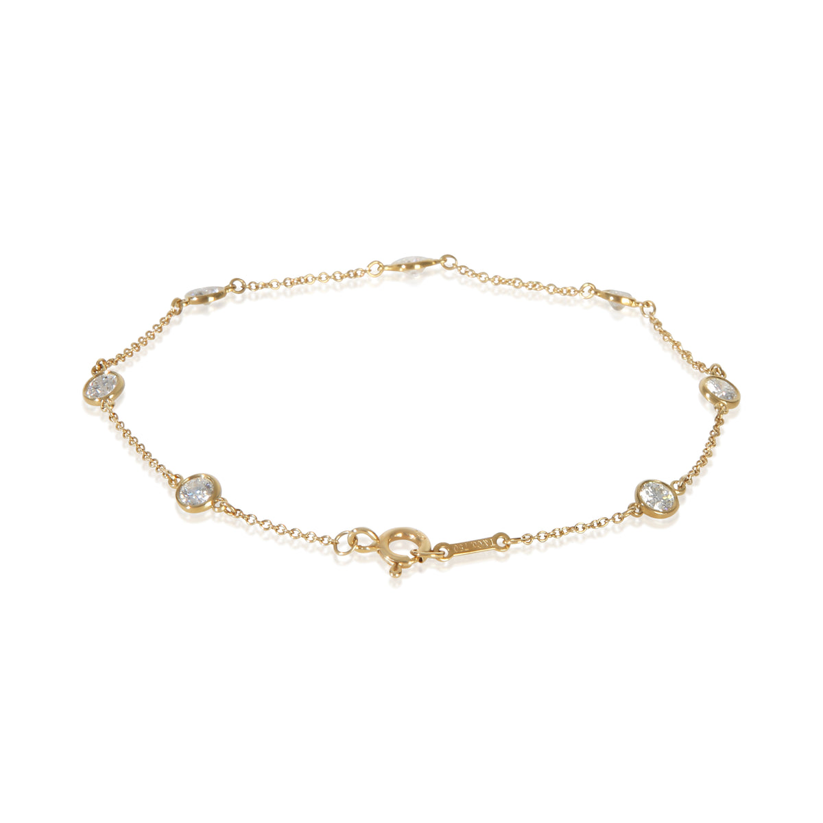 Tiffany & Co. Yellow Gold Diamond Elsa Peretti Diamond By The Yard Bracelet 3