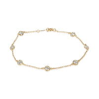 Tiffany & Co. Yellow Gold Diamond Elsa Peretti Diamond By The Yard Bracelet fv