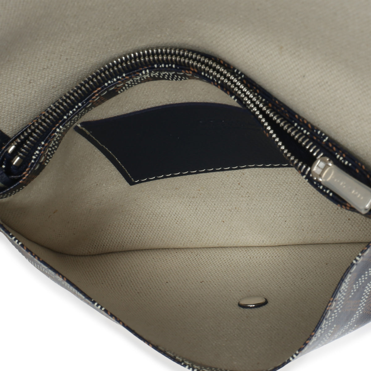 Goyard Navy ine Canvas Plumet Wallet Handbag 9