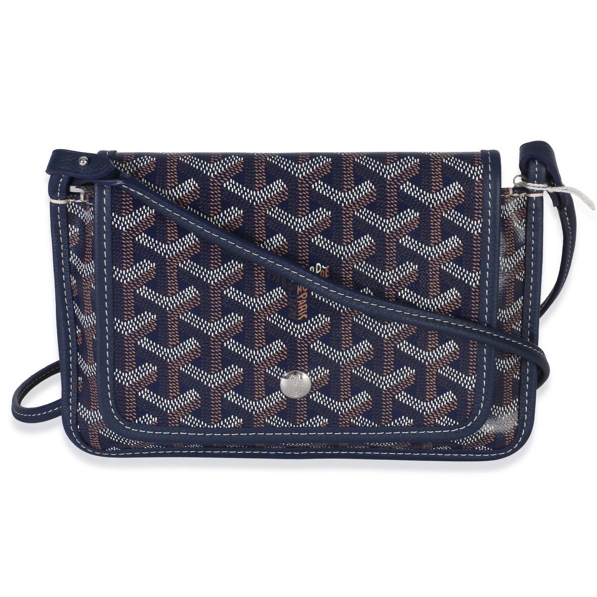 Goyard Navy ine Canvas Plumet Wallet Handbag fv