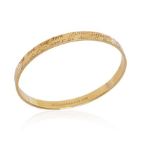 Tiffany & Co. Yellow Gold Notes Bangle Bracelet 4