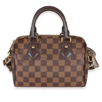 Louis Vuitton Damier Ebene Canvas Speedy Bandouliere 20 Handbag fv