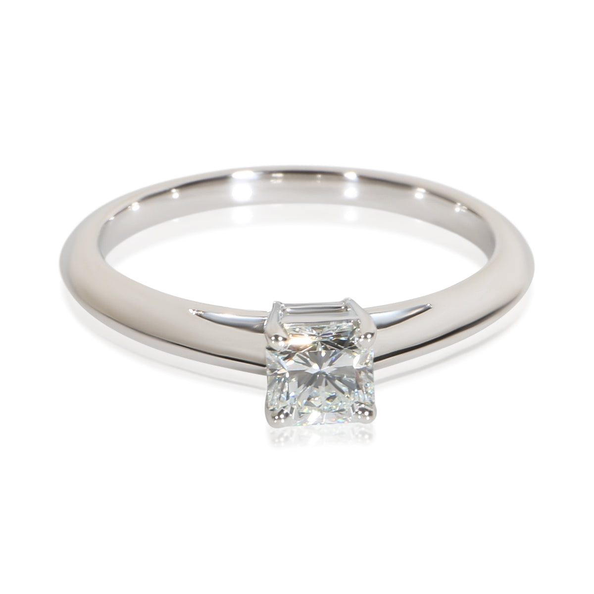 Tiffany & Co. 0.41 ct Cut Cornered Square Mixed Cut Diamond Lucida Engagement Ri fv