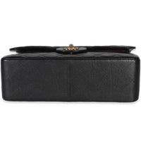 Chanel Black Quilted Caviar Jumbo Double Flap Bag Handbag 5