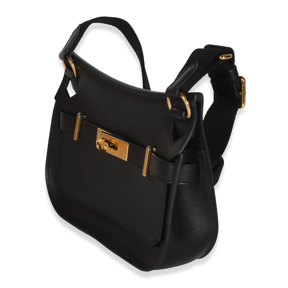 Hermès Black Evergrain Mini Jypsiere GHW Handbag 2